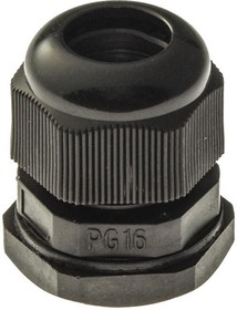 PG16 (IP 54) Черный, Кабельный ввод PG16 (IP 54) чёрный, полиамид