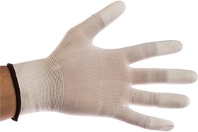 Фото 1/5 Перчатки нейлоновые с полиуретан покрыт кончиков пальцев, бел ULT620F/L