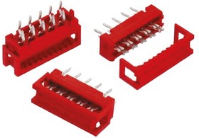 690207100872, IDC Connector, проходной, IDC Plug, Male, 2.54 мм, 2 ряда, 8 контакт(-ов), Монтаж на Кабель