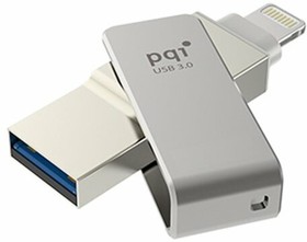 6I04-016GR1001, USB Flash накопитель 16Gb PQI iConnect mini Grey
