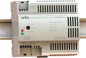 Фото 1/2 ALE1205, ALE Linear DIN Rail Power Supply, 190 264V ac ac Input, 12V dc dc Output, 5A Output, 60W