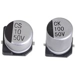 10Uf/100V (8x10,5) JCK2A100M080105 105с JB Capacitors SMD E-CAP чип-электролитический конденсатор