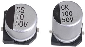 10Uf/100V (8x10,5) JCK2A100M080105 105с JB Capacitors SMD E-CAP чип-электролитический конденсатор
