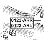 0123-ARL, 0123ARL_тяга стабилизатора заднего левая!\ Toyota Avensis ...