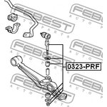 0323-PRF, 0323PRF_тяга стабилизатора переднего!\ Honda Prelude BB all 92-96