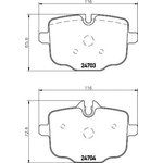 2470301, Колодки зад. BMW F10 10=