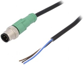 Фото 1/2 SAC-4P-M12MS/10,0-PVC, Соединительный кабель, M12, PIN: 4, прямой, 10м, вилка, 250AC, 4А