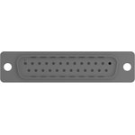 D-Sub plug, 25 pole, standard, unequipped, straight, crimp connection, 167294-1