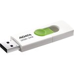 A-DATA Flash Drive 64GB  AUV320-64G-RWHGN  UV320, USB 3.2, белый/зеленый