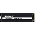 Накопитель SSD Patriot P400 1TB, M.2 2280, P400P1TBM28H, PCIe 4x4, NVMe ...