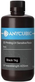 Фотополимер Anycubic Basic, черная, 1 кг | купить в розницу и оптом