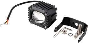 Фото 1/3 Светодиодная фара off road прямоугольная 12v/24v, 15w, 6000k/3000k, 2 диода S07201130