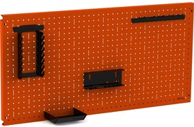 Фото 1/3 Металлическая перфопанель Metalex 600x1600 оранжевая (с комплектом аксессуаров) PROA60160