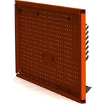 Металлическая перфопанель Metalex 400x1600 оранжевая с комплектом аксессуаров ...