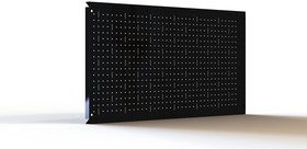 Фото 1/3 Металлическая перфопанель Metalex 400x1600 чёрная с комплектом аксессуаров PRCHA40160