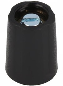 Фото 1/2 Rotary knob, 3 mm, plastic, black, Ø 10 mm, H 14 mm, A2510030