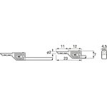 Measuring lead with (2 mm hollow plug, straight) to (2 mm hollow plug ...