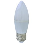 PEL00843, 6W LED Frosted Candle Bulb, E27, Non-Dimmable, 3000K Warm White