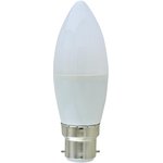 PEL00844, LED Light Bulb, Матовая Свечеобразная, BA22d / BC, Теплый Белый ...