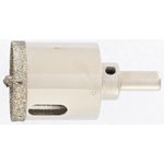 726383, Сверло алмазное по керамограниту, 38 х 67 мм, 3-гранный хвостовик