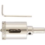 726323, Сверло алмазное по керамограниту, 32 х 67 мм, 3-гранный хвостовик