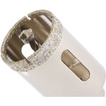 726323, Сверло алмазное по керамограниту, 32 х 67 мм, 3-гранный хвостовик