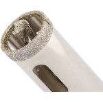 726163, Сверло алмазное по керамограниту, 16 х 67 мм, 3-гранный хвостовик