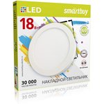 Накладной (LED) светильник Round SDL Smartbuy-18w/6500K/IP40 (SBL-RSDL-18-65K)/30