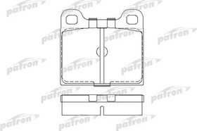 PBP002, Колодки тормозные дисковые передн VW: 1500,1600 61-73, 1500,1600 Variant 61-73, 1500,1600 хечбэк 65-
