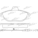 PBP1002, Колодки тормозные дисковые передн CITROEN: EVASION 97-02, JUMPY 95- ...