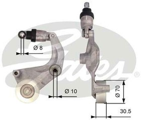 T39110, Ролик натяжной приводного ремня HONDA CIVIC VII 05-05, CIVIC VIII 05-,