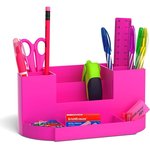 Набор настольный пластиковый Victoria, Neon Solid, розовый 53263