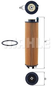 OX1301D, Фильтр масляный Mercedes C257, X290, X167, V167, C167, X247, V167 18-