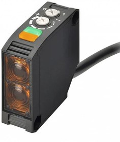 Датчик фотоэлектрический прям.,красн.LED, дифф.,300мм,AC/DC,реле, на свет/на темн.,E3JK-DR12 2М OMI