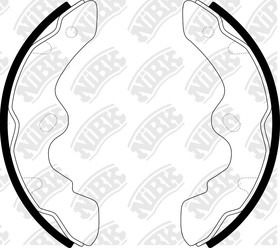 Фото 1/4 FN4428, колодка тормозная барабанная