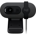 Веб-камера Logitech Webcam Brio 100, 1920x1080, GRAPHITE, защитная шторка ...