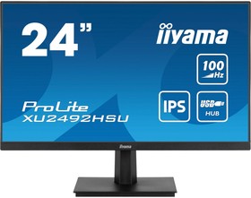 Фото 1/10 LCD IIYAMA 23.8" XU2492HSU-B6 {IPS 1920x1080 100Hz 0.4ms HDMI DisplayPort USB Speakers}