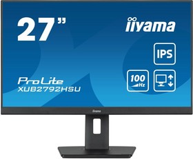 Фото 1/10 LCD IIYAMA 27'' XUB2792HSU-B6 {IPS 1920x1080 100Hz 0.4ms 250cd HDMI DisplayPort USB M/M HAS Pivot}