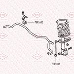 TEB1033, Стойка стабилизатора | перед прав/лев |