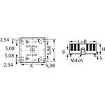 70045K, Трансформатор тороидальный, 10ВА 2x22В