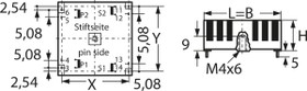 70062K, Тороидальный трансформатор 25ВА 2x115В 2x12В 1041мА, для печатного монтажа