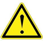 Фото 1/2 PESW-B-9Y, Labels & Industrial Warning Signs ISO Label, 1.0 TRI RISK OF DANGER 1 CRD