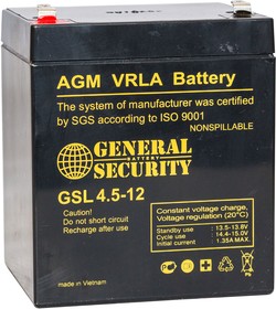 GSL 4,5-12, аккумулятор свинцовый