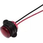 CNX714C200FVW, Panel Mount Indicator Round 14mm LED FV Wire Red MS