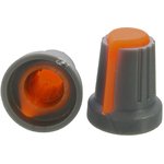 Ручка приборная RR4817 (6mm круг оранж.)
