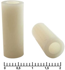 ф7-4x18, Втулка пластиковая , внешний диаметр 7 мм, внутренний диаметр 4 мм, длина 18 мм