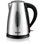 Чайник электрический BBK EK1762S, 2200Вт, серебристый и черный