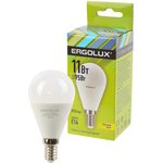 ERGOLUX LED-G45-11W-E14-3K 11Вт E14 3000K BL1, Лампа светодиодная