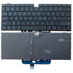 Клавиатура для ноутбука Huawei MagicBook HBL-W29 черная с подсветкой ...