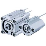 CDQ2A40TF-75DZ, Pneumatic Compact Cylinder - 40mm Bore, 75mm Stroke, CQ2 Series ...